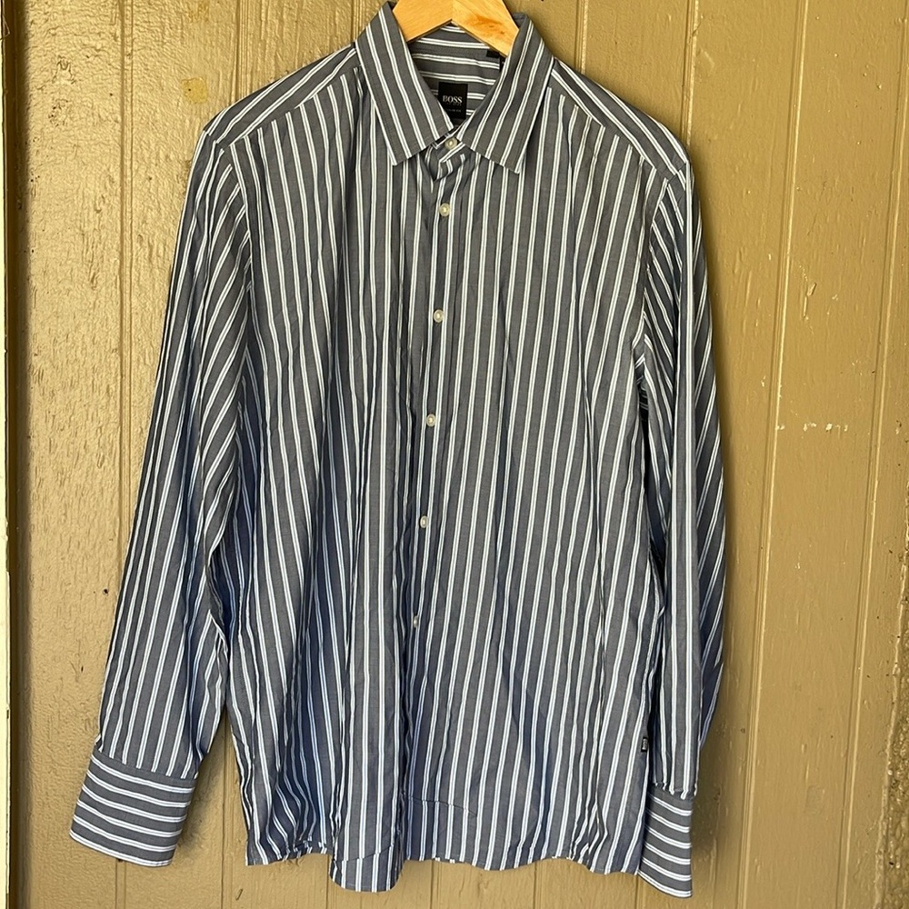 Hugo Boss striped shirt regular fit